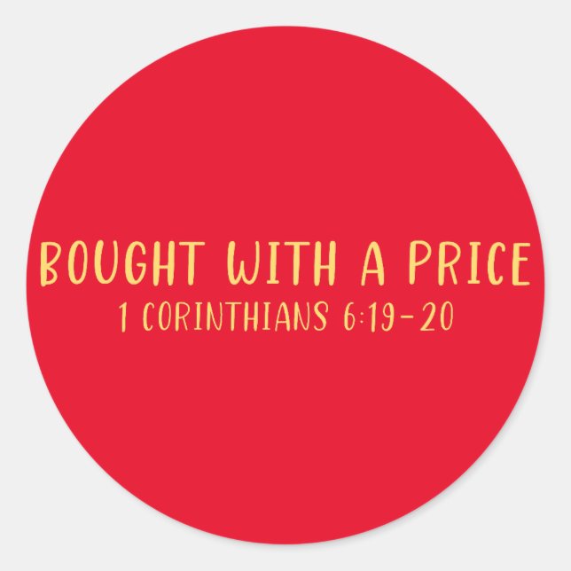 Redonda Comprado con un Pegatina de precios (Anverso)