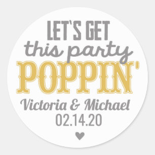 Redonda Consigamos a este Fiesta Pegatina de Poppin