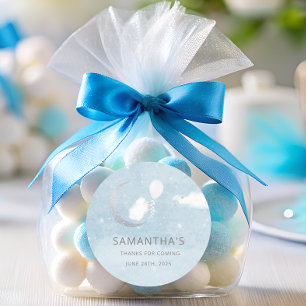 Redonda Cordero pequeño con globo Pegatina redondo clásico