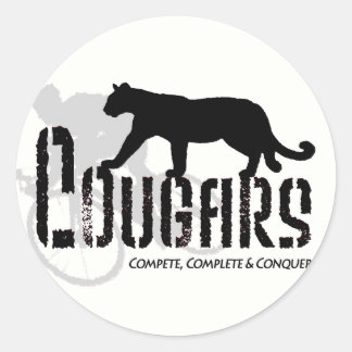 Redonda Cougar pegatina