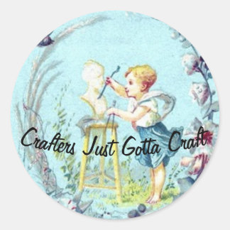 Redonda Crafters Gotta Craft Pegatina