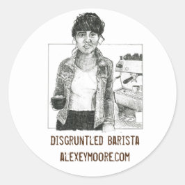 Redonda Cranky Courtney Pegatina