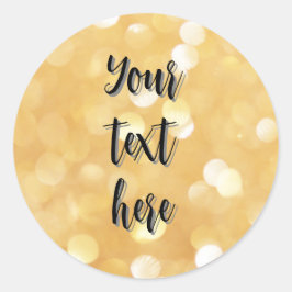 Redonda crear su propia imagen pegatina purpurina de bril