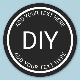 Redonda Crear su propio Pegatina