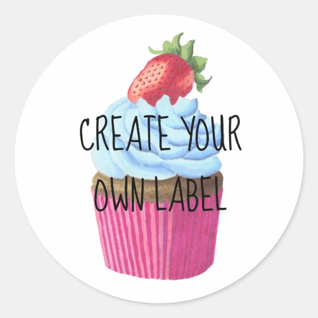 Redonda Crear su propio Pegatina de redondeo clásico de pa (Anverso)