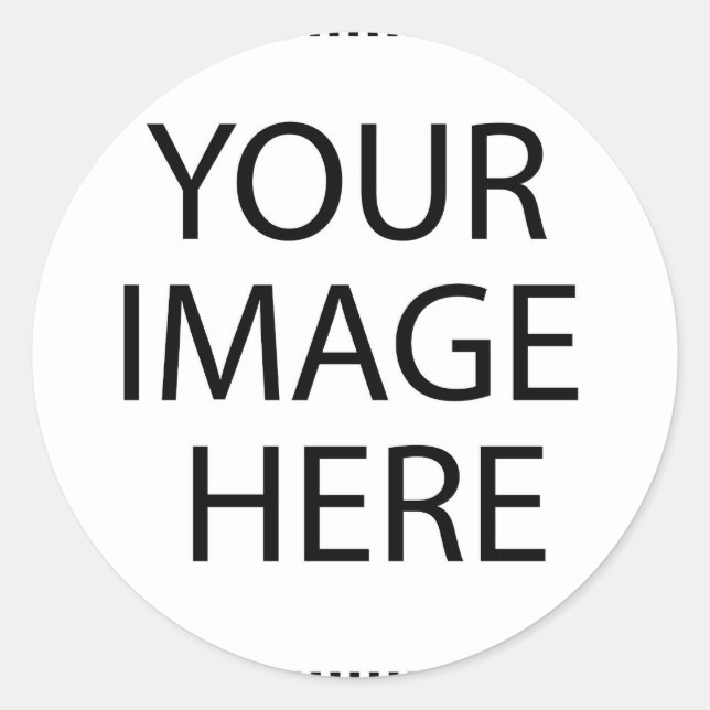 Redonda Crear su propio Pegatina PERSONALIZADO (Anverso)
