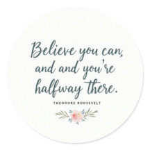 Creer que puedes" Motivational Quote Pegatina - In