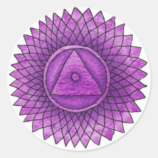 Redonda Crown Chakra Pegatina