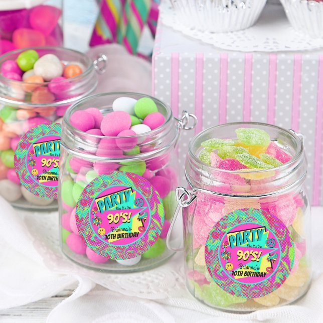 Redonda CUALQUIER pegatina personalizado de la fiesta de c (Subido por el creador)