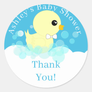 Redonda Cubber Ducky Gracias Pegatina Redondo Clásico