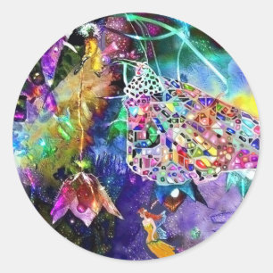 Redonda Cuentos de hadas, pegatina