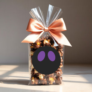 Redonda Cute pegatina de ojos de alienígena para Halloween