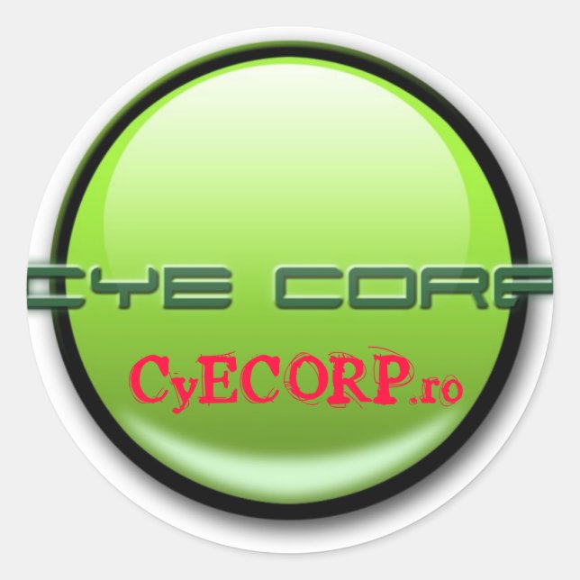 Redonda CyE CORP. Pegatina (Anverso)