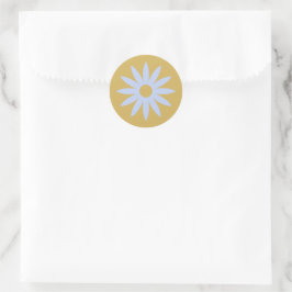 Redonda Daisy gracias por su pegatina de pedidos