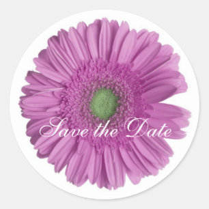 Redonda Daisy Personalizado Pegatina Floral