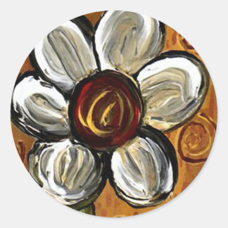 Redonda Daisy & Swirls - pegatina