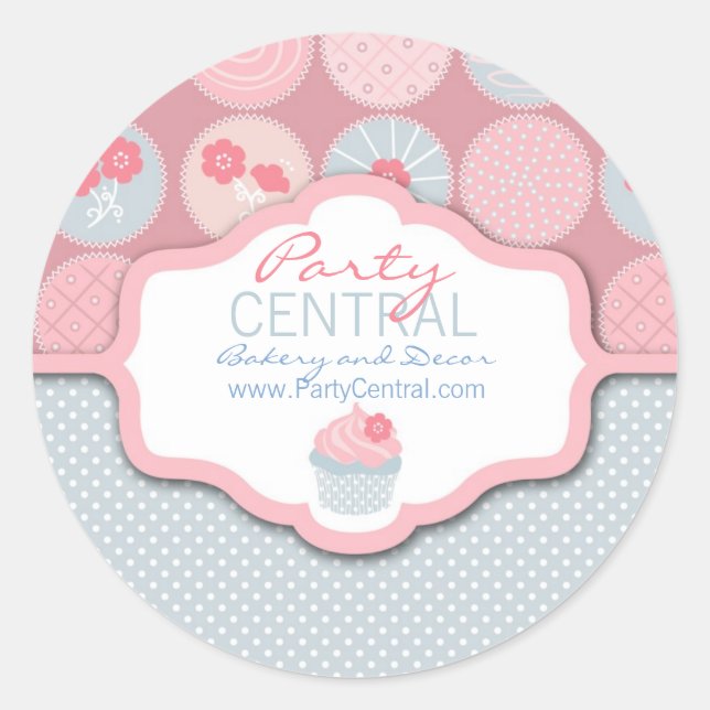 Redonda Darling Chica Business Pegatina (Anverso)