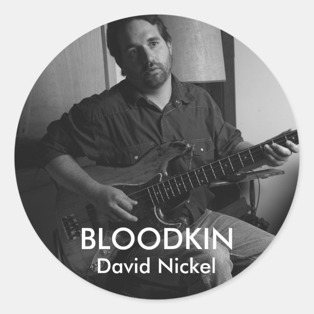 REDONDA DAVID NICKEL PEGATINA (Anverso)