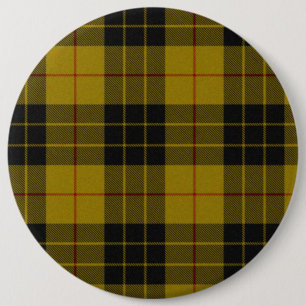 Redonda De 15 Cm Maquillaje tartán amarillo chapa