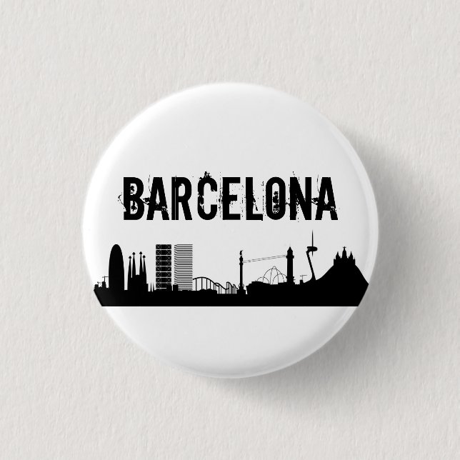 Redonda De 2,5 Cm Button Barcelona / Chapa Barcelona (Anverso)