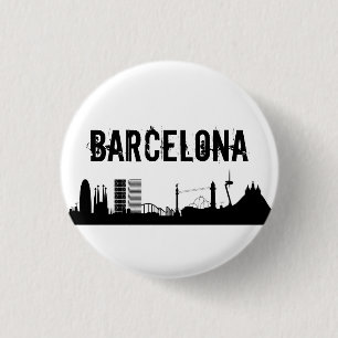 Redonda De 2,5 Cm Button Barcelona / Chapa Barcelona