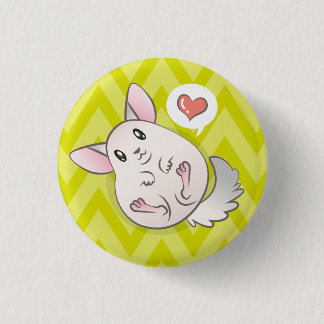 Redonda De 2,5 Cm Chapa 3,2cm Chinchilla Corazón Verde