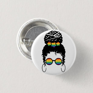 Redonda De 2,5 Cm Orgullo LGBT. Amor gay. Chapa