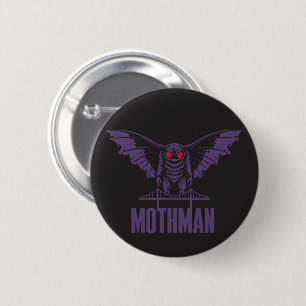 Redonda De 5 Cm Chapa Mothman morado
