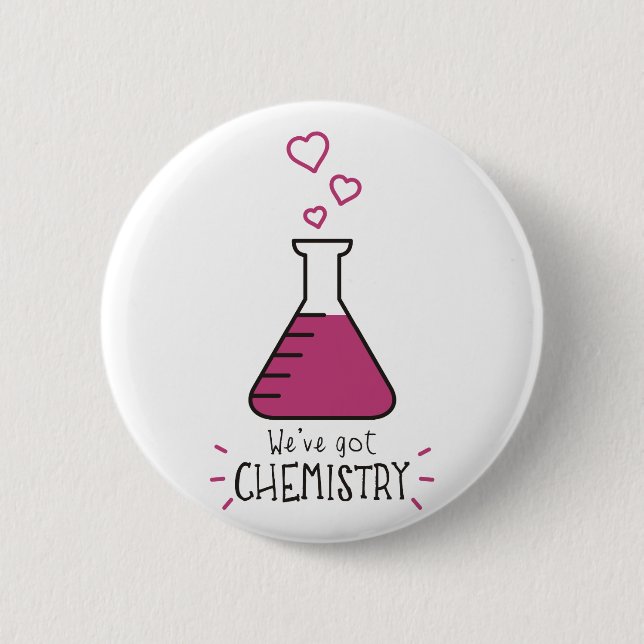 Redonda De 5 Cm Chapa "Tenemos química" (Anverso)