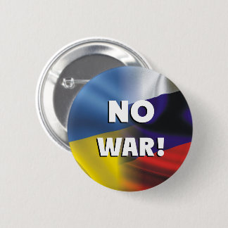 Redonda De 5 Cm No hay guerra entre Rusia y Ucrania. Chapa