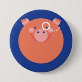 Redonda De 7 Cm Chapa Minimal Pig