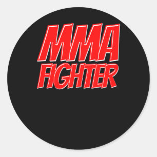 Redonda De Mma Fighter - Guay Mma Design Pegatina