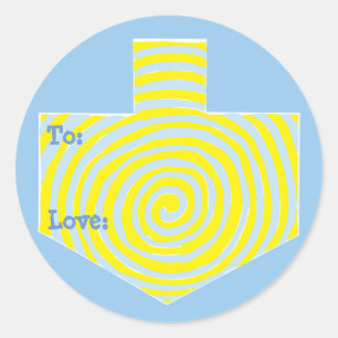 Redonda de Pegatinas Hanukkah (1 1/2", 3") Persona