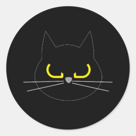 Redonda ¡DEJÁMAME SOLO! Pegatina Grumpy Cat