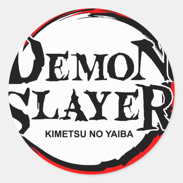Redonda Demon slayer PEGATINA (Anverso)