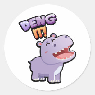 Redonda ¡Deng! Pegatina