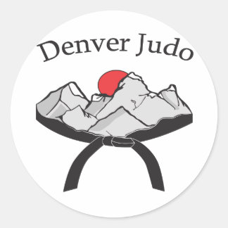 Redonda Denver Judo Pegatina