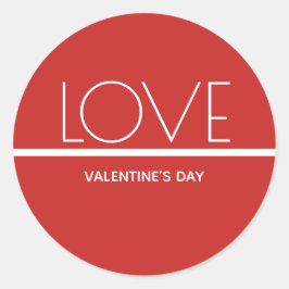 Redonda Día de San Valentín de amor | Pegatina