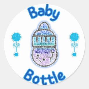 Redonda Diseño del pegatina de la ducha para bebés
