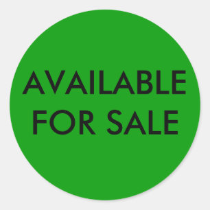 REDONDA DISPONIBLE PARA EL PEGATINA DE VENTA