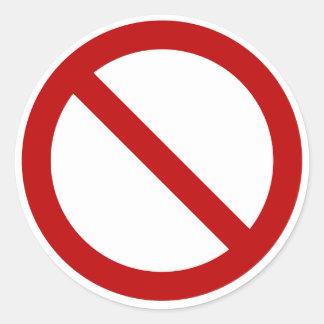 Redonda DIY "Ban" Pegatina