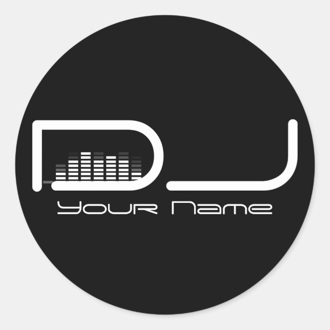 REDONDA DJ PEGATINA (Anverso)