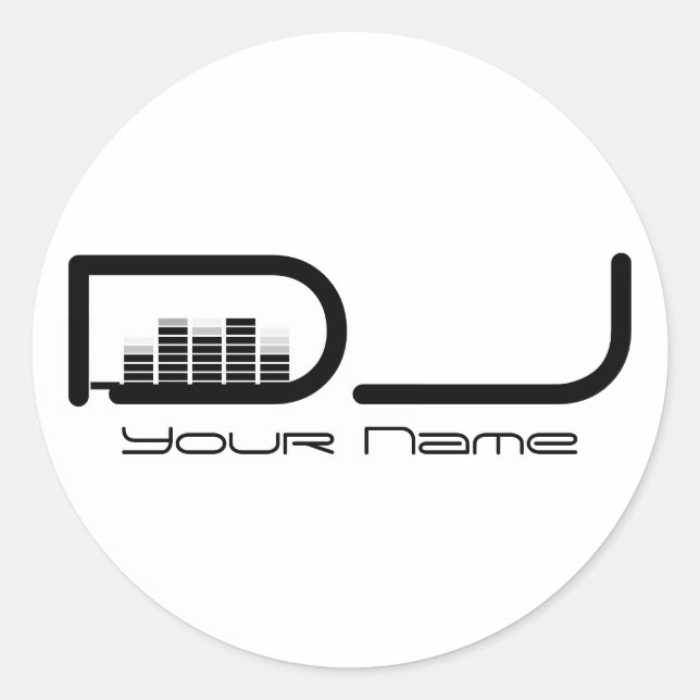 REDONDA DJ PEGATINA (Anverso)