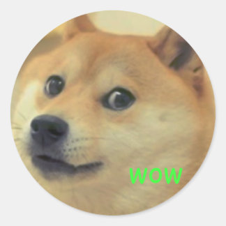 Redonda Doge pegatina