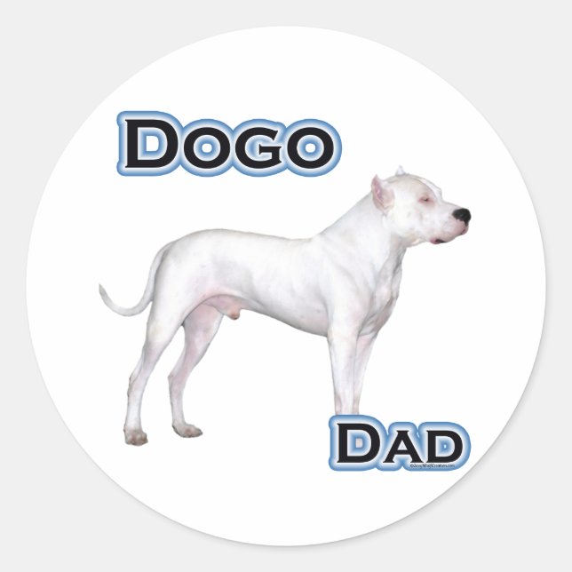 Redonda Dogo Dad 4 - Pegatina (Anverso)