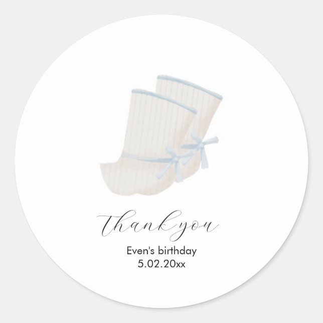 Redonda Doljanchi coreano gracias pegatina (Anverso)