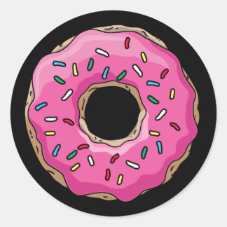 Redonda Donut Pegatina