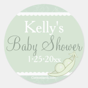 Redonda Dos Peas En Un Pegatina De Pod