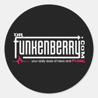 Redonda Dr. Funkenberry Round Pegatina