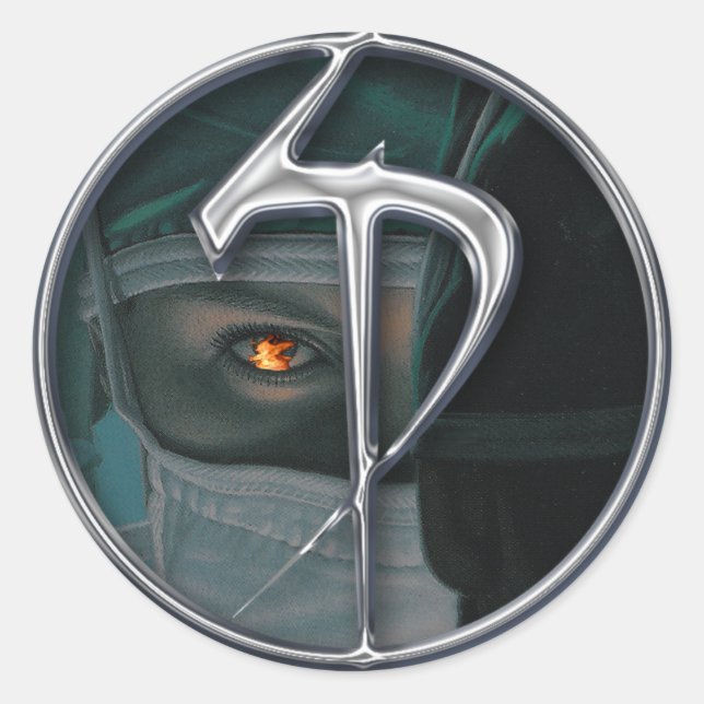 Redonda Dr. SP Pegatina (Anverso)